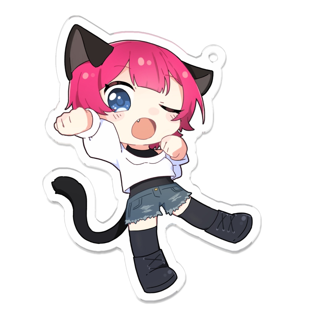 ねこのきゃら　アクリルキーホルダー