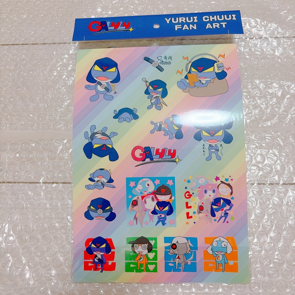 ゆるい中尉　台紙付きシール