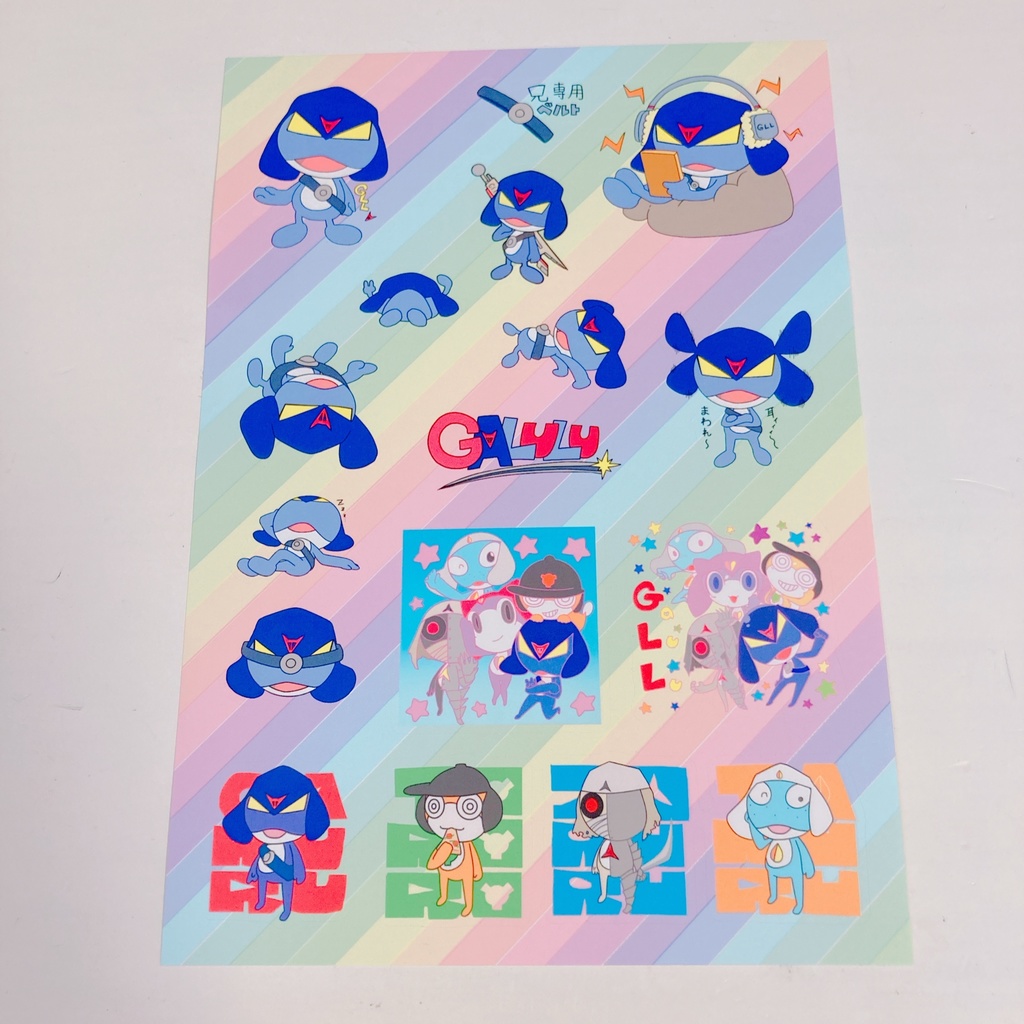 ゆるい中尉 台紙付きシール