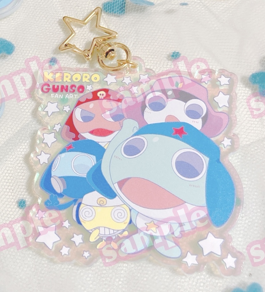 タオルハンカチイラストのちょいでかアクリルキーホルダー