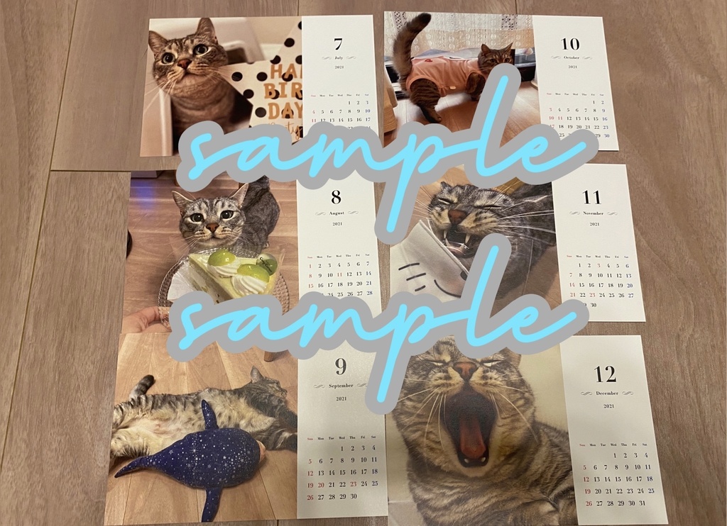 2021猫のさばみそ&ごましおカレンダー(ごましおver.)