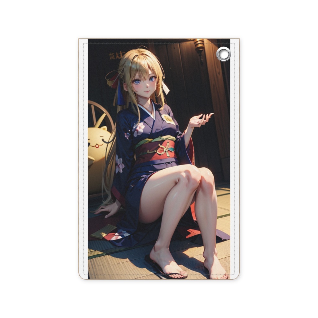 和服美女パスケース - 70 x 105 (mm)