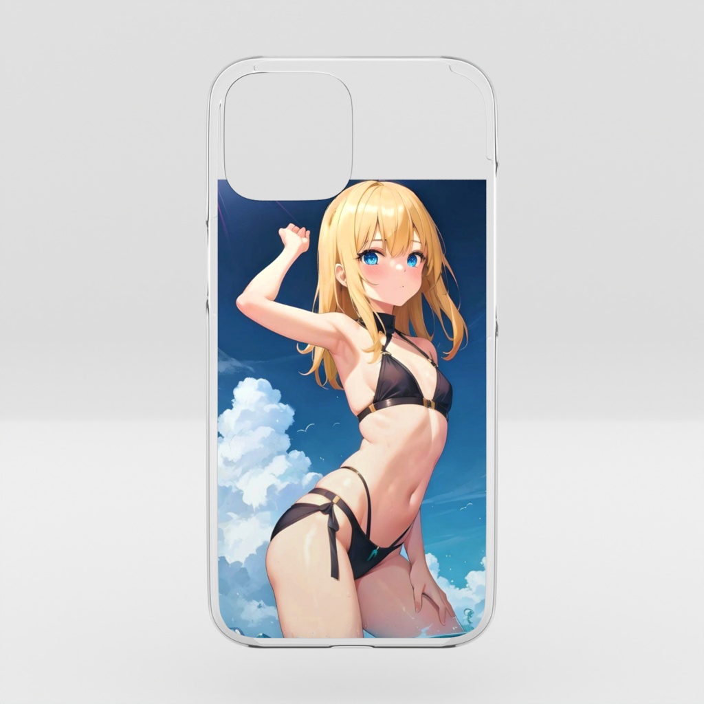 水着美女クリアiPhoneケース🩷😺🐾🎁✨