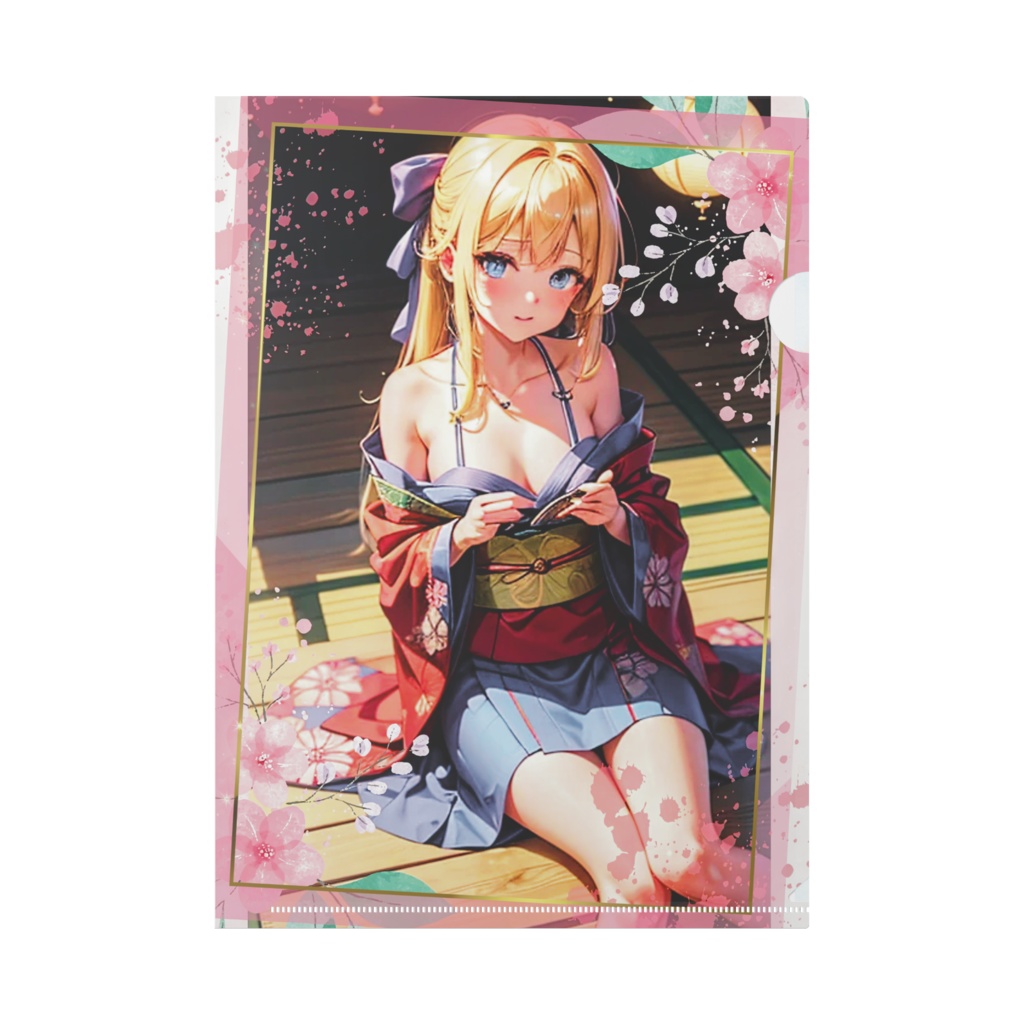 【和服美人🩷🎀『彩花』&『華凛』】クリアファイル - A4