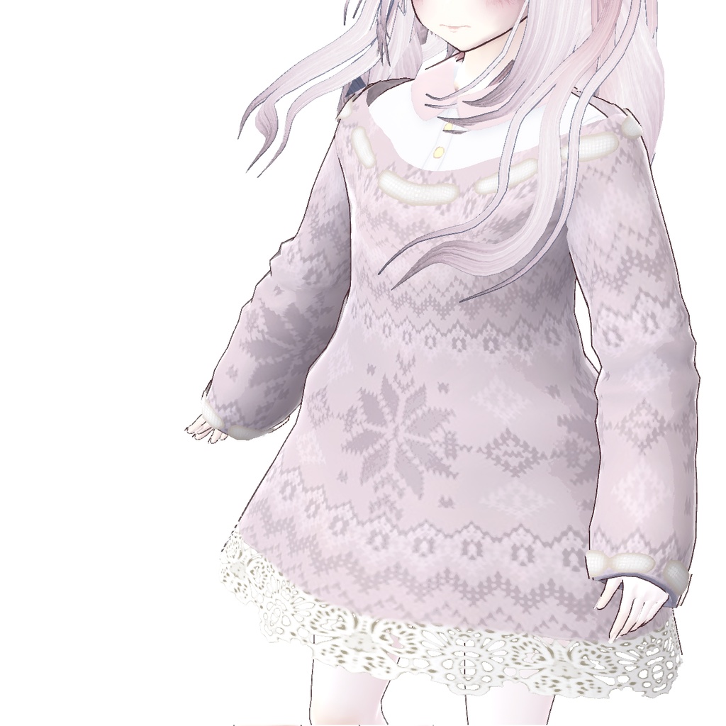 【Vroid正式版】パステルニット ×5色セット