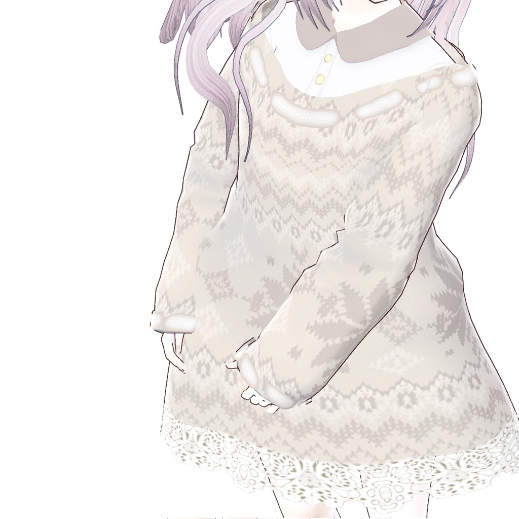 【Vroid正式版】パステルニット ×5色セット