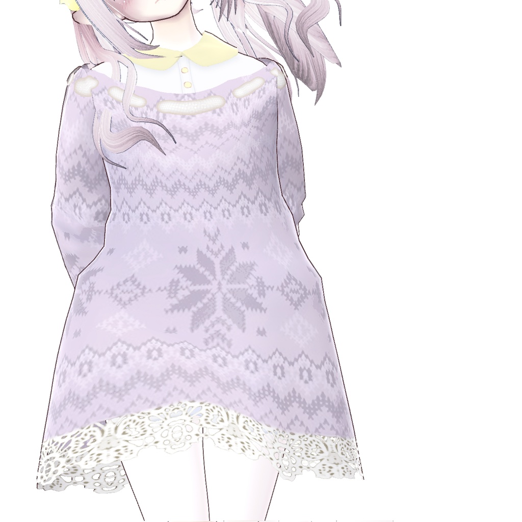 【Vroid正式版】パステルニット ×5色セット