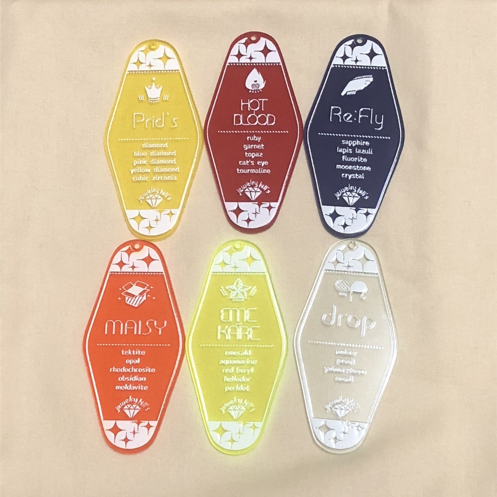 OA!モーテルキー風アクリルキーホルダー