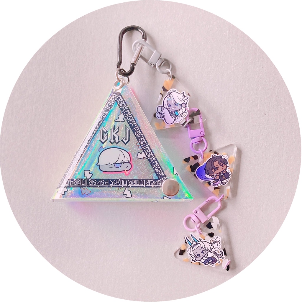 三角ポーチ+アクキーセット