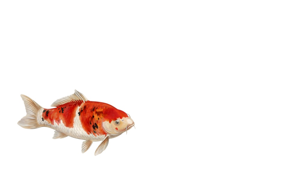 和風背景素材｜錦鯉（大正三色）左下配置・単色5色セット（10点・高解像度）