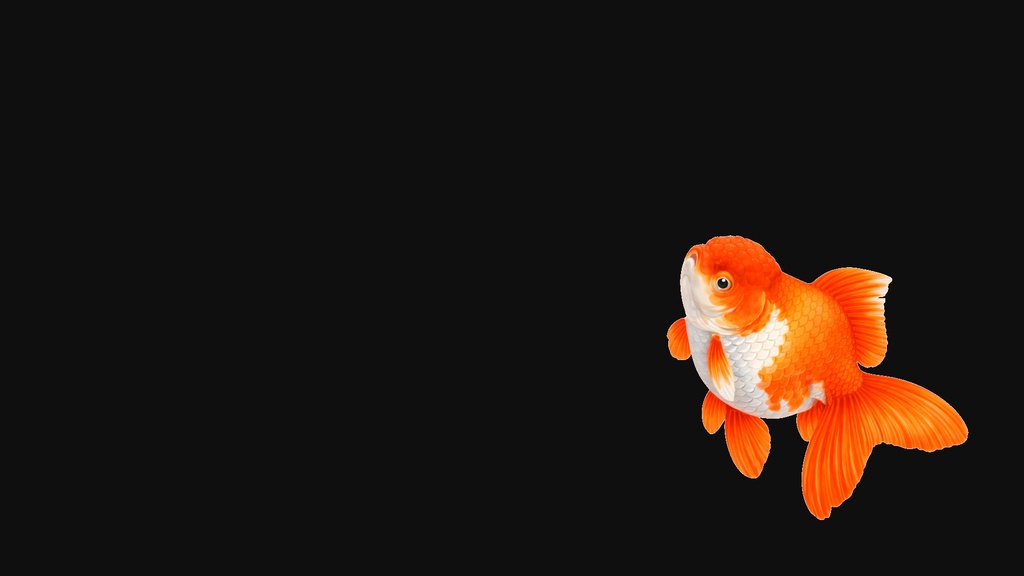 和風背景素材｜金魚１号（オランダ獅子頭）左右配置セット（10点・6000px・軽量版・商用利用可）