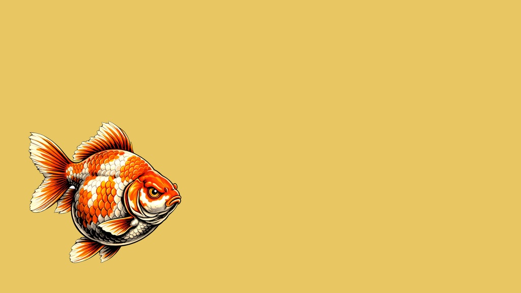 和風背景素材｜劇画調金魚・左右配置セット（10点・4K・高解像度・商用利用可）