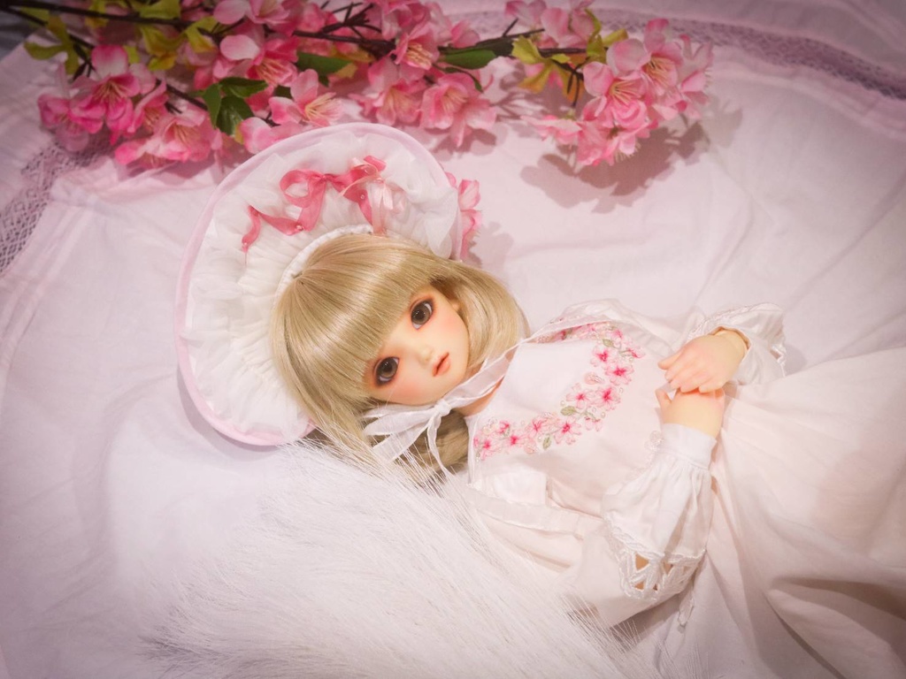 【1/3】♡桜の刺繍のドレスセット♡