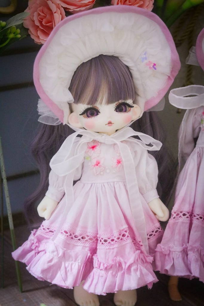 【1/6】♡桜の刺繍のドレスセット♡【キノコジュース】