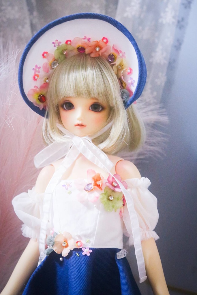 【1/3】♡デニムのフラワードレス♡