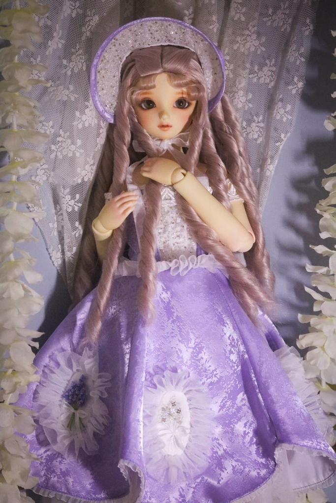 【SALE】【1/3】♡手刺繍のラベンダーのドレスセット♡