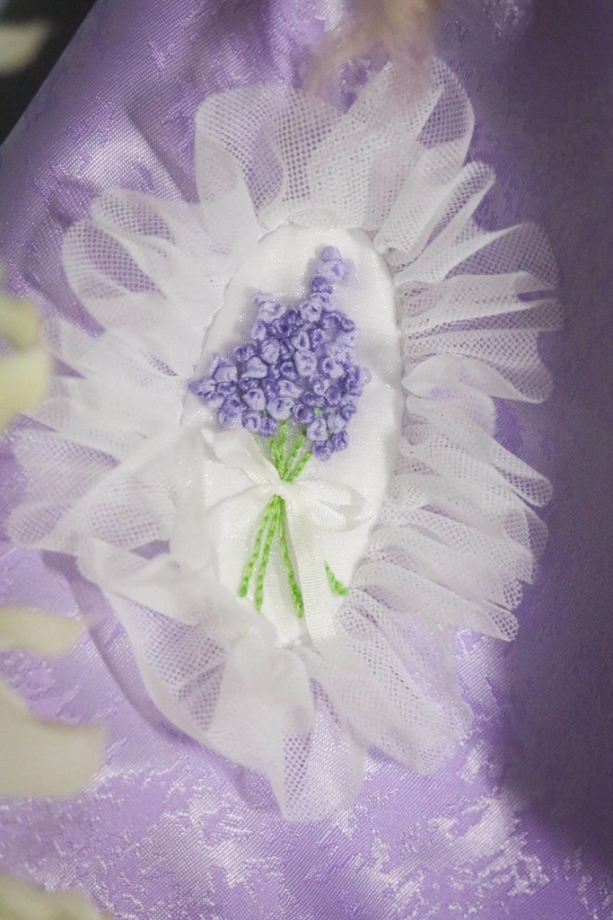 【SALE】【1/3】♡手刺繍のラベンダーのドレスセット♡