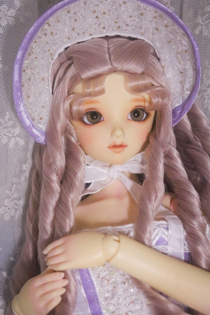 【SALE】【1/3】♡手刺繍のラベンダーのドレスセット♡