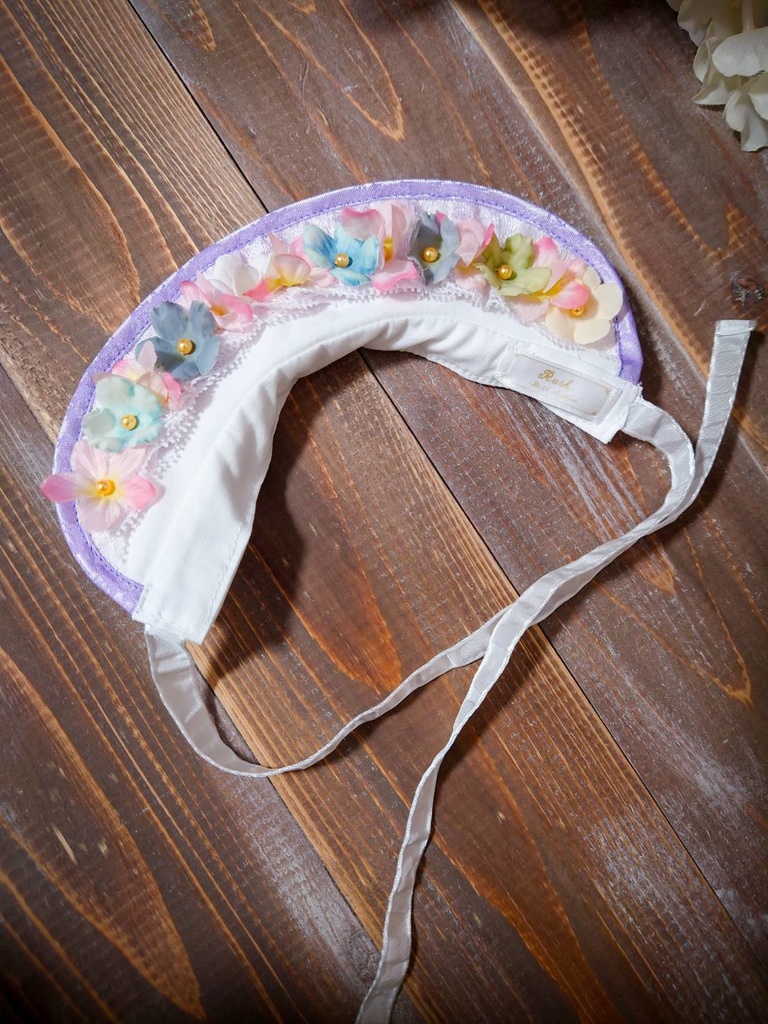 【1/3】♡お花のハーフボンネット♡