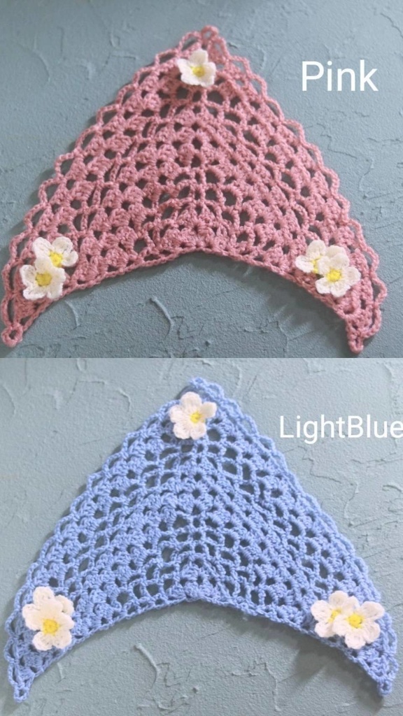 【1/3】♡透かし編みのフリルストール♡