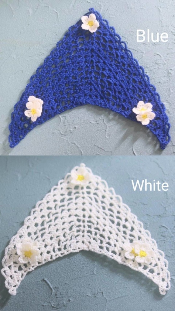 【1/3】♡透かし編みのフリルストール♡