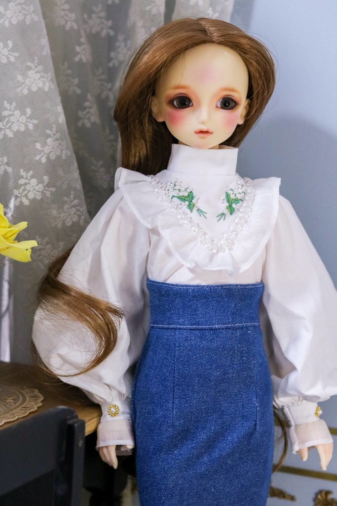【1/3】♡すずらんの刺繍のブラウスセット♡