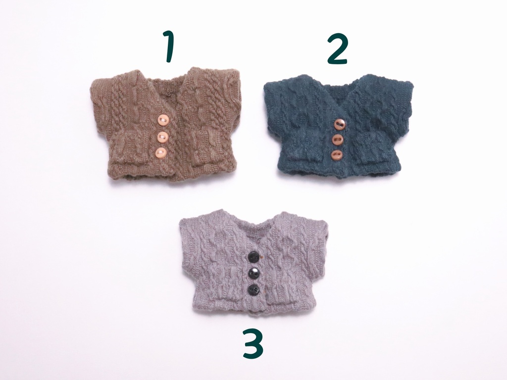 ぬい服 カーディガン