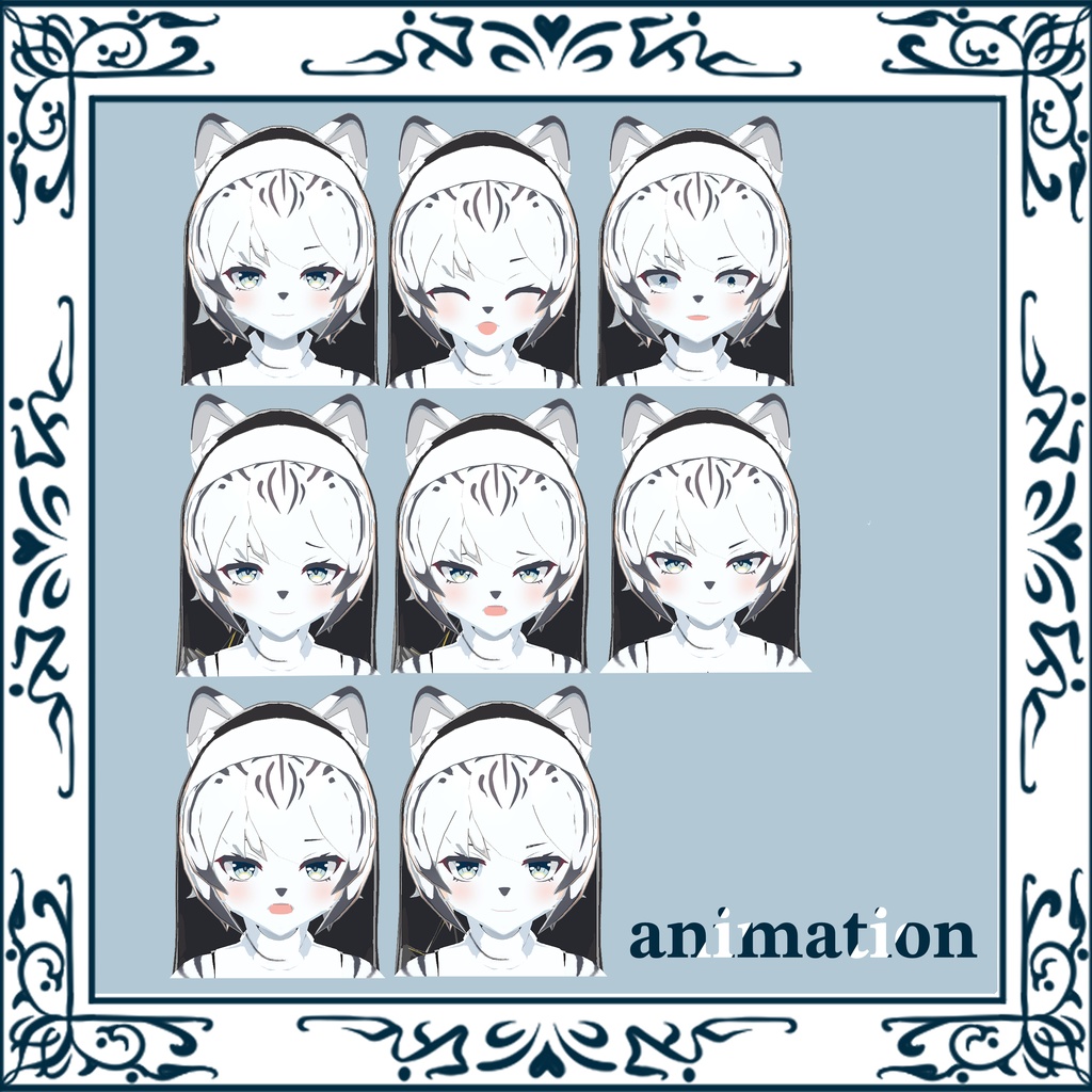 【発売記念セール】オリジナル3Dモデル「虎白」