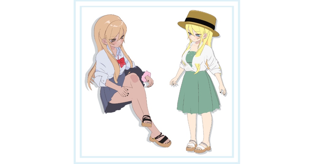 【凪夜 瑠璃対応】3D衣装モデル ストラップサンダル