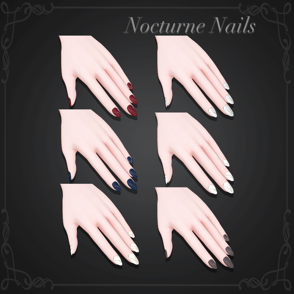 【豺狼】Nocturne Nails-7color Set【ミルティナ】