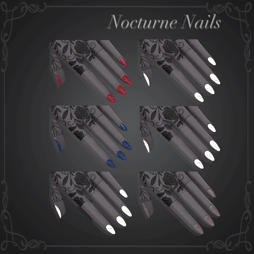 【豺狼】Nocturne Nails-7color Set【ミルティナ】