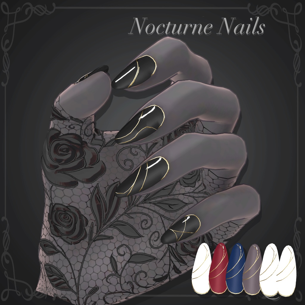 【豺狼】Nocturne Nails－7Collar Set【ミルティナ】
