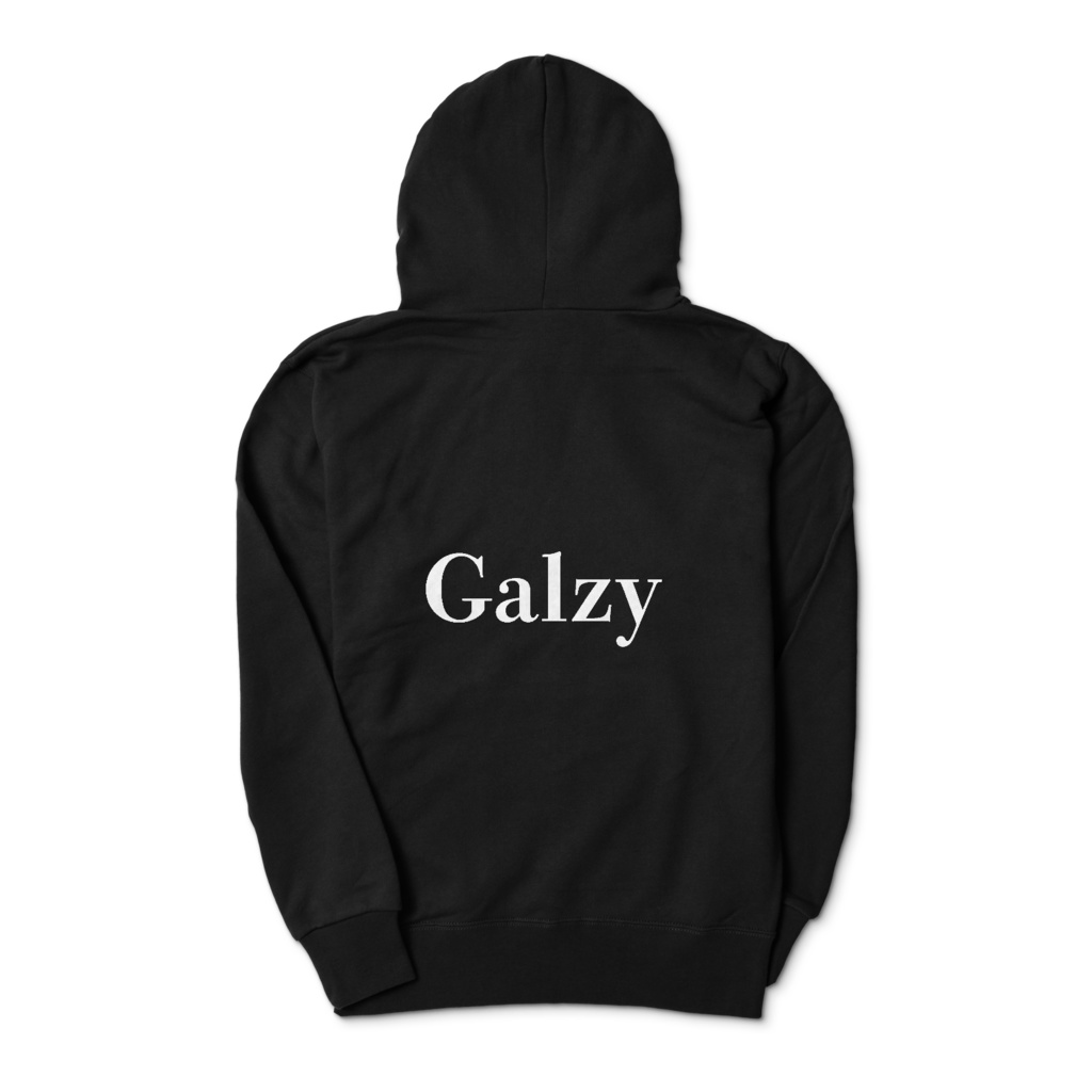 Galzyジップパーカー ブラック