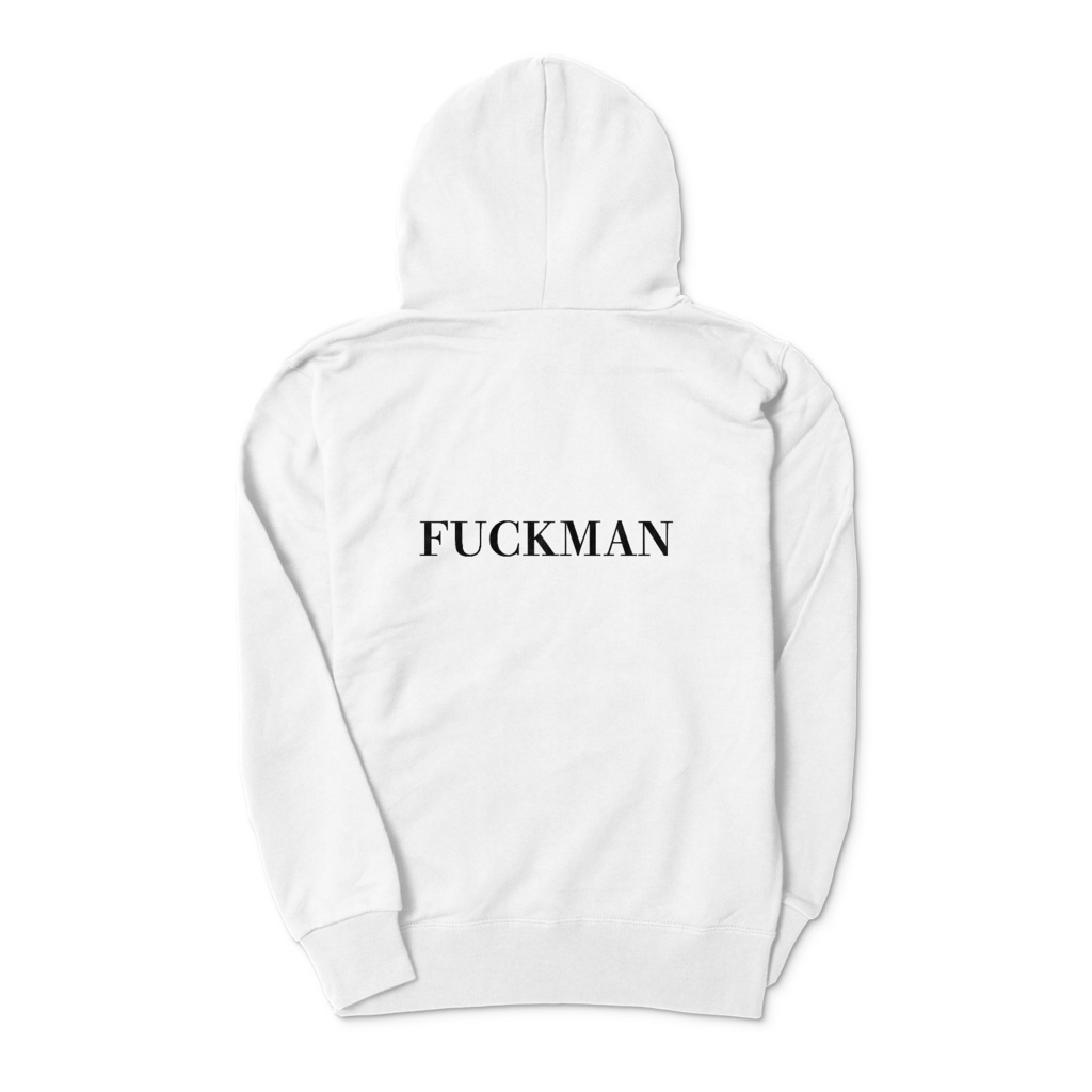 FUCKMANパーカー ホワイト