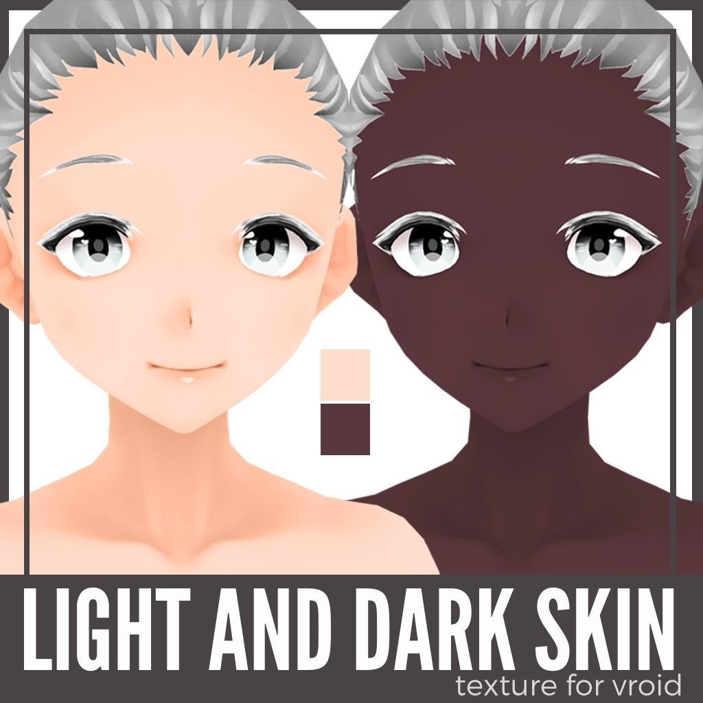 light and dark skin