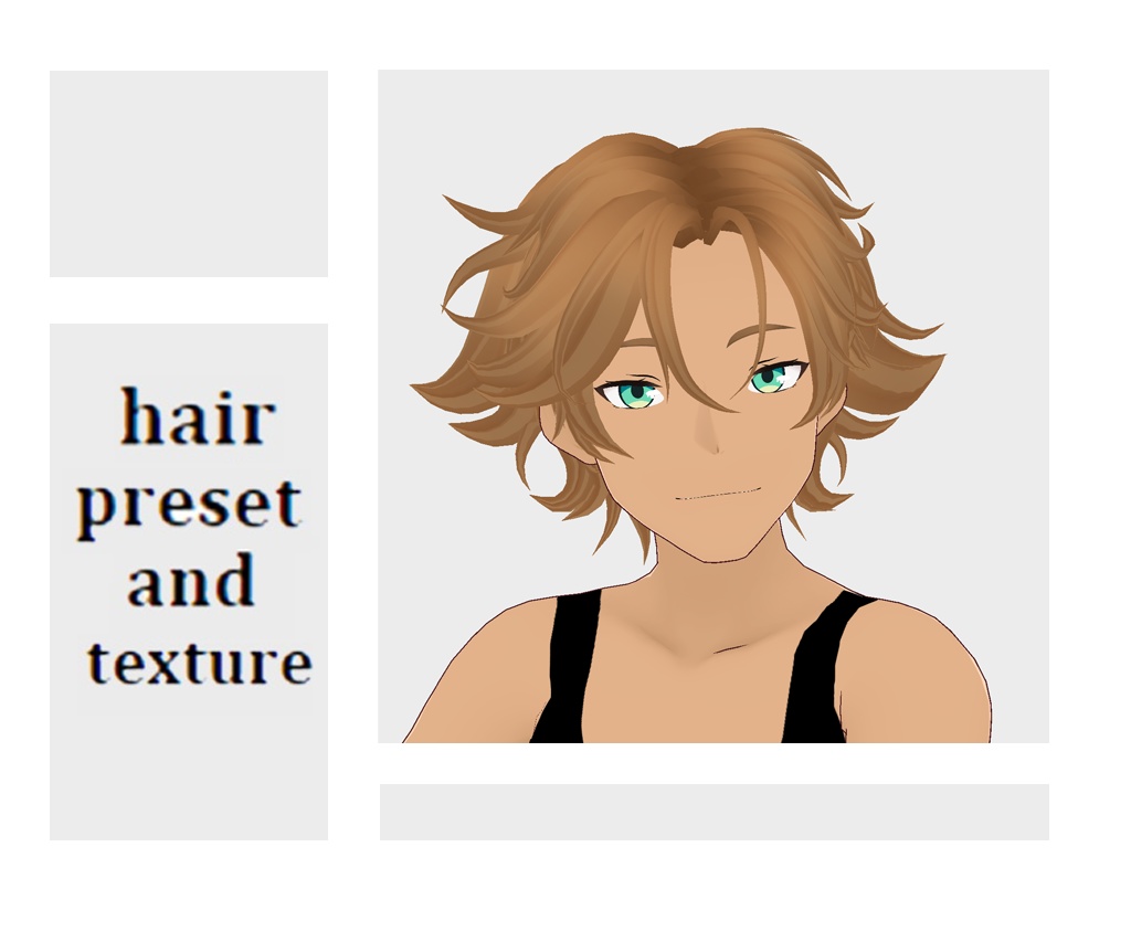 ☕ Male Hair preset 🪶 【VRoid】