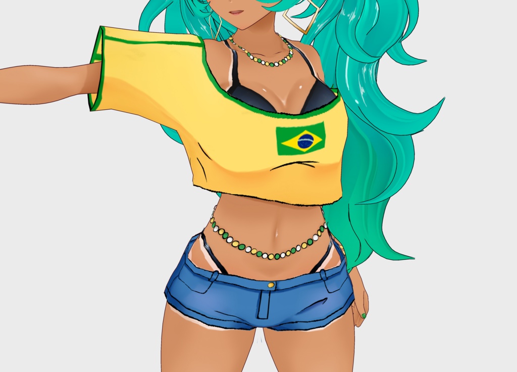 ブラジリアンミク Brazilian Miku model 🌊