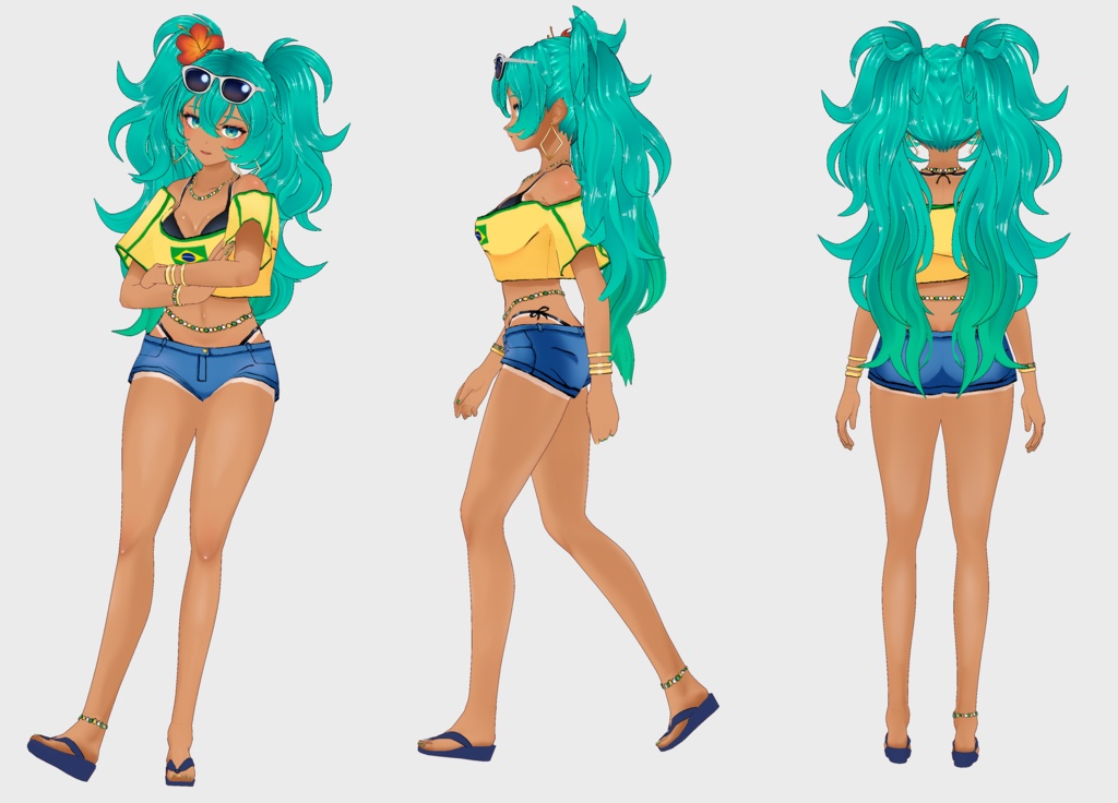 ブラジリアンミク Brazilian Miku model 🌊