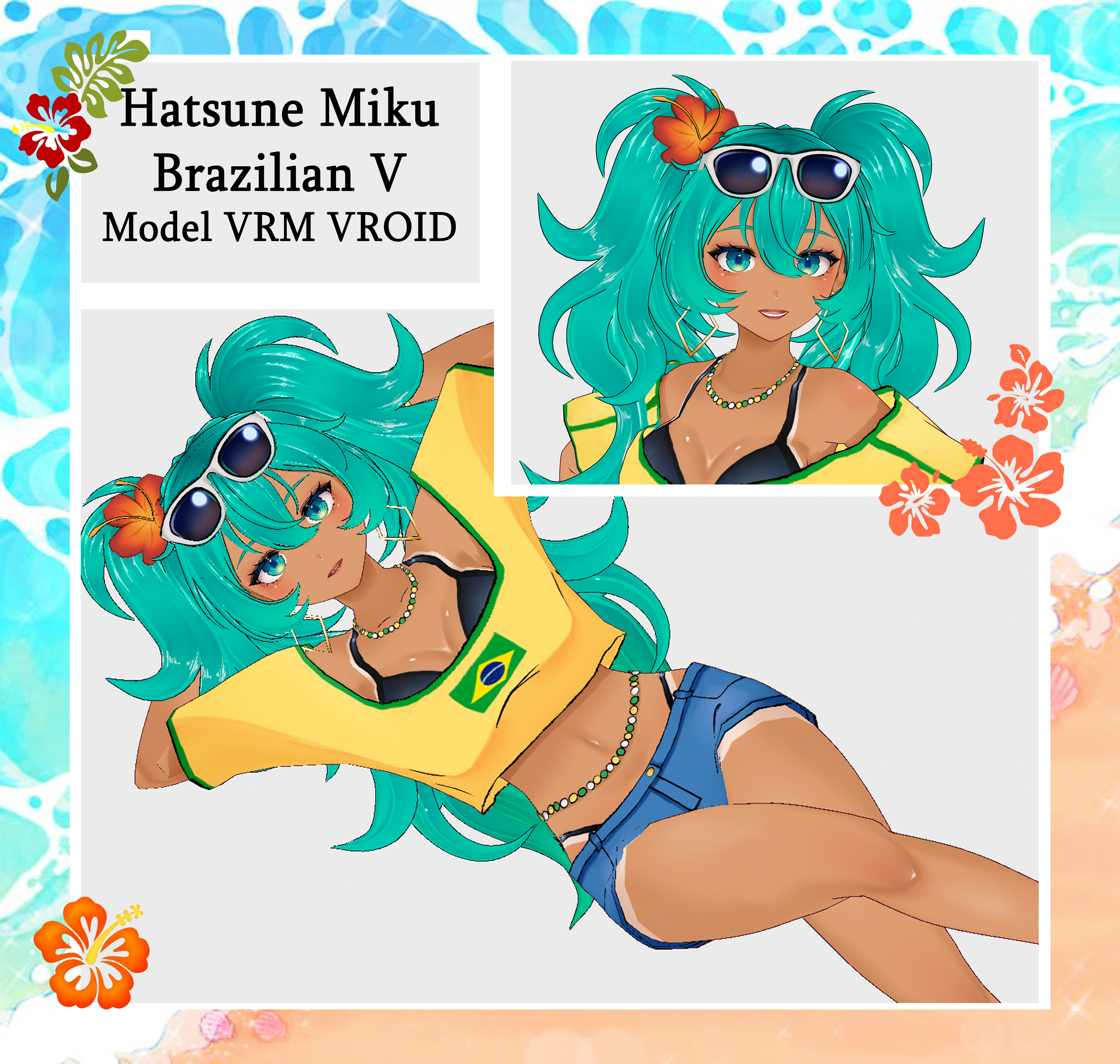 ブラジリアンミク Brazilian Miku model 🌊