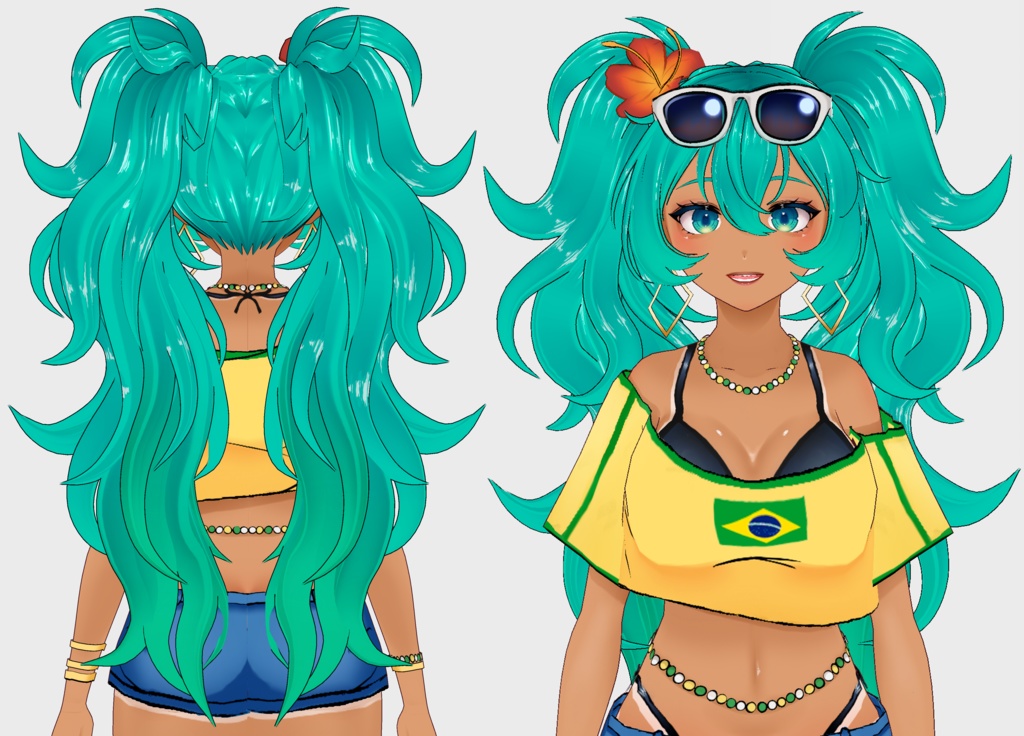 ブラジリアンミク Brazilian Miku model 🌊