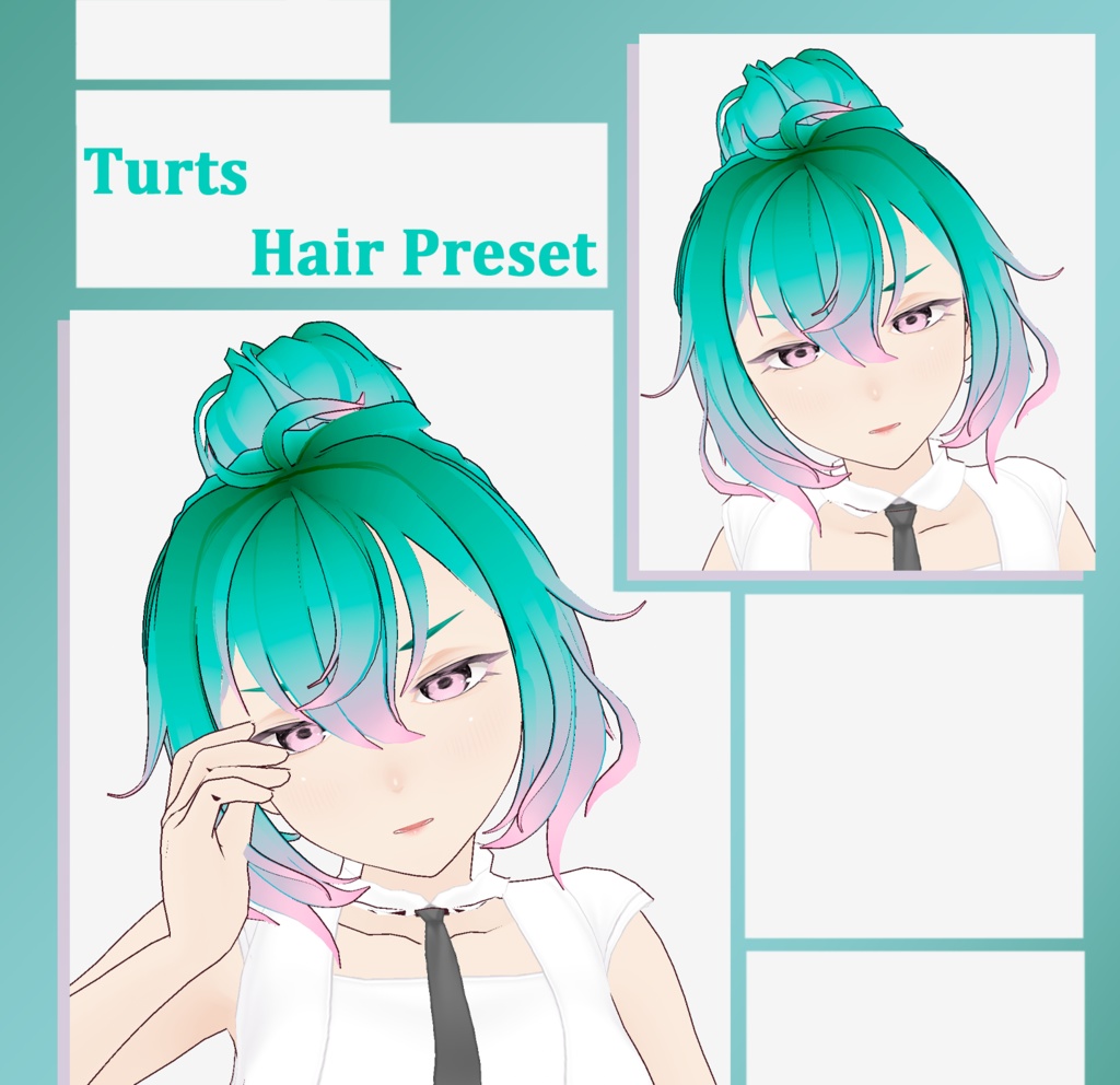 🟢 Turts Hair Preset 🩷 【VRoid】