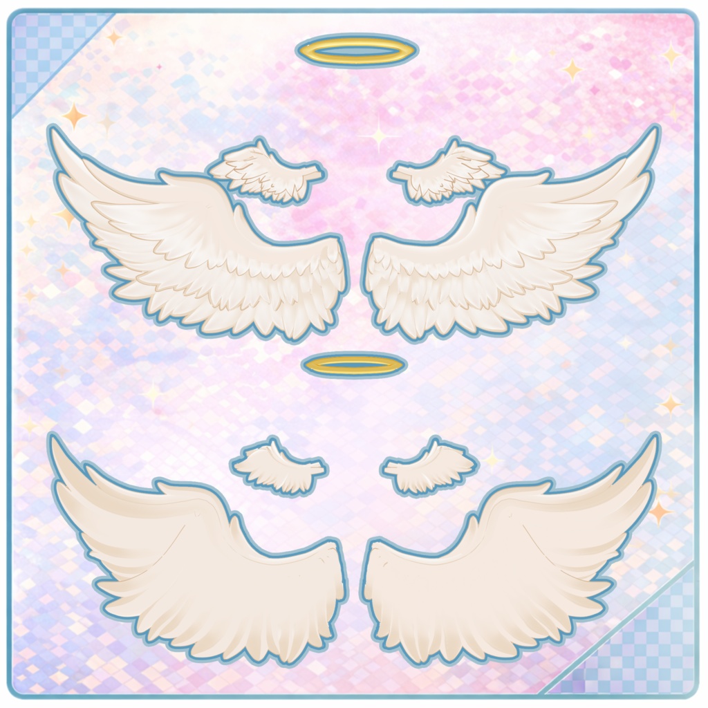 🪽 Angel & Devil Accessories ♡ Matching Halo, Horns & Wings 【VRoid Accessory】 ❤️🔥 天使と悪魔アクセサリー