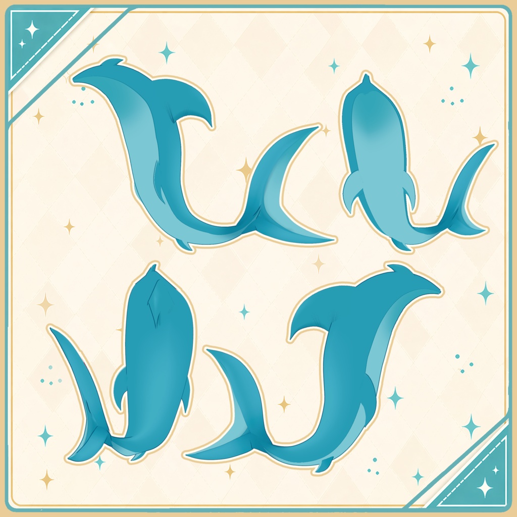 🦈 Shark Tail Accessory ♡ Clean & Flexible 【VRoid Accessory】 🌊 サメのしっぽ