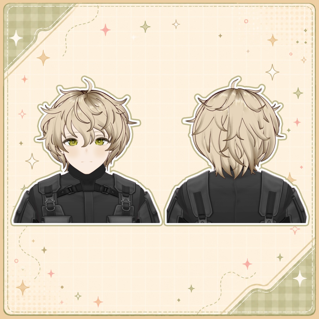 🖤 Soft Messy Hair ♡ Fluffy & Natural Look ✨【VRoid Hair】ヘアプリセット