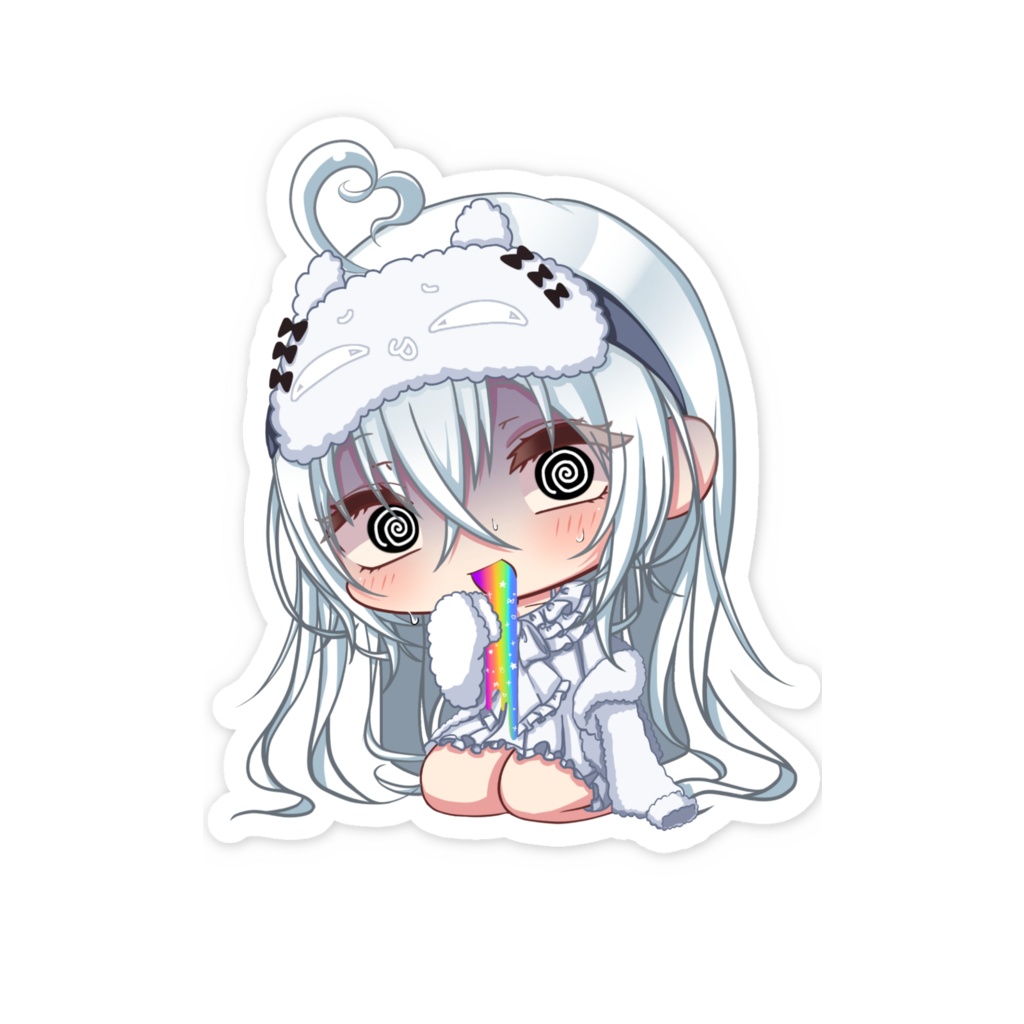 ねむげろ限界でっかステッカー