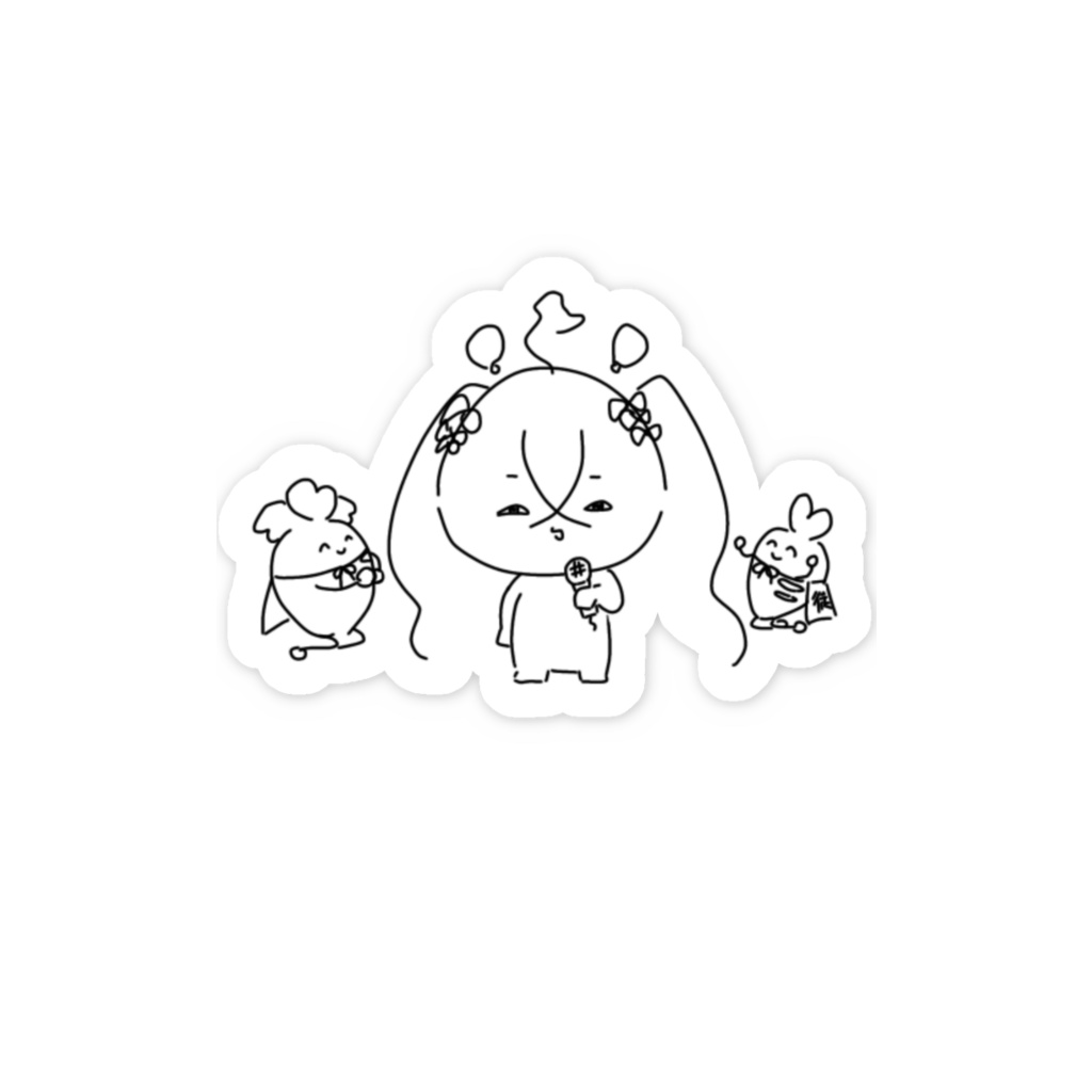 ちゅなさかステッカー(カラオケ)