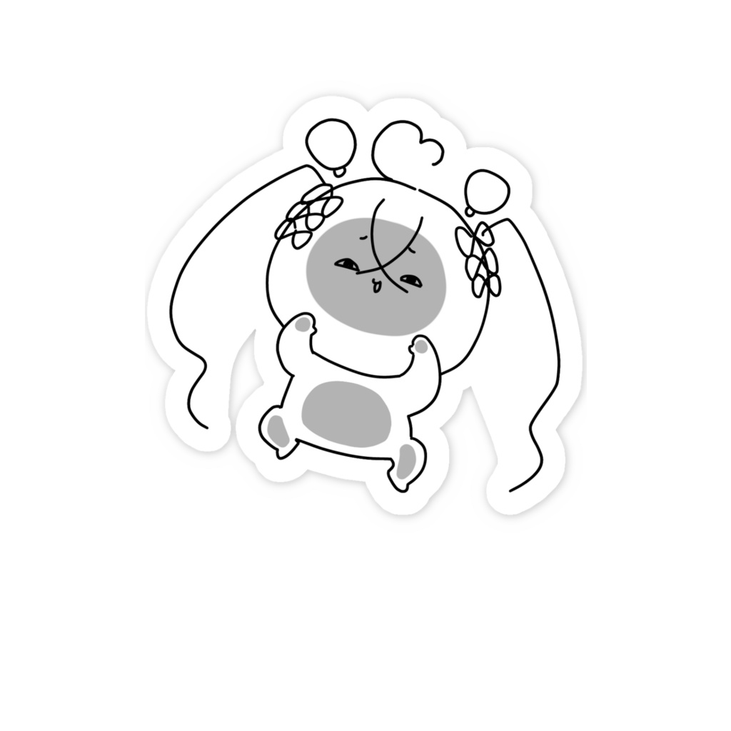 ちゅなさかステッカー(ついてく)