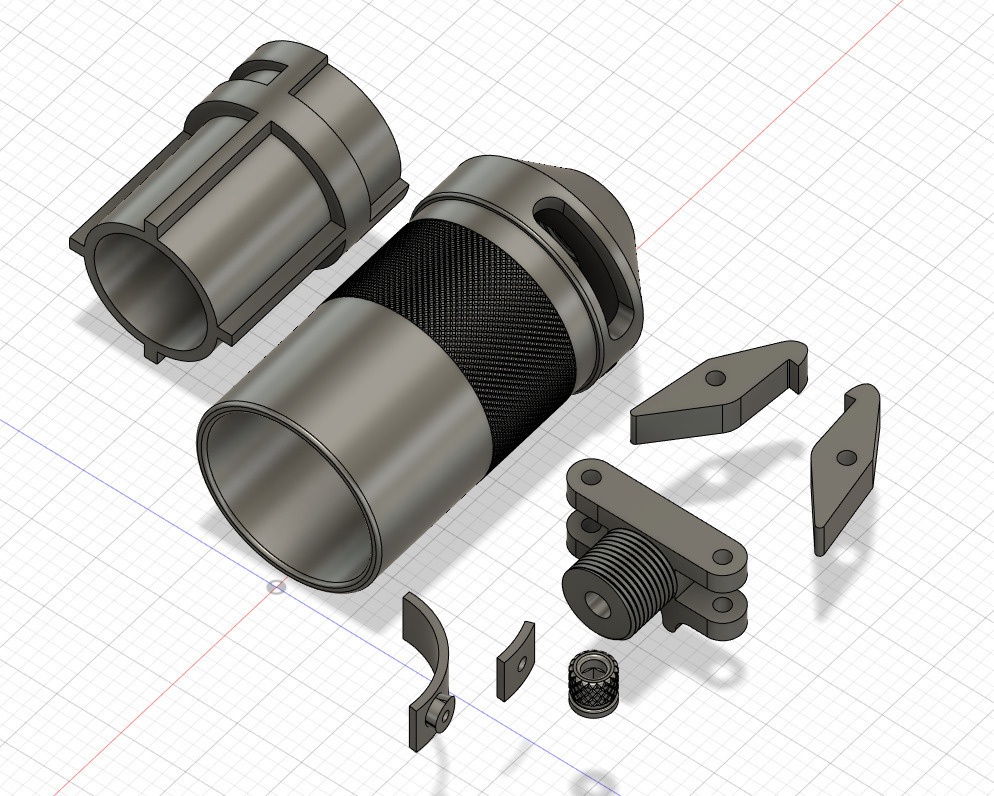 【 3D STL 】S&T Lee-Enfield No.1 Mk1 "Cup" Grenade Discharger 40mm shells Video Available