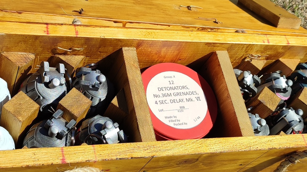 【 3D STL 】Grenade No.36M Mk.1 “Mills Bomb” Firecracer Video Available