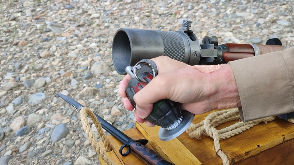 【 3D STL 】Grenade No.36M Mk.1 “Mills Bomb” Firecracer Video Available